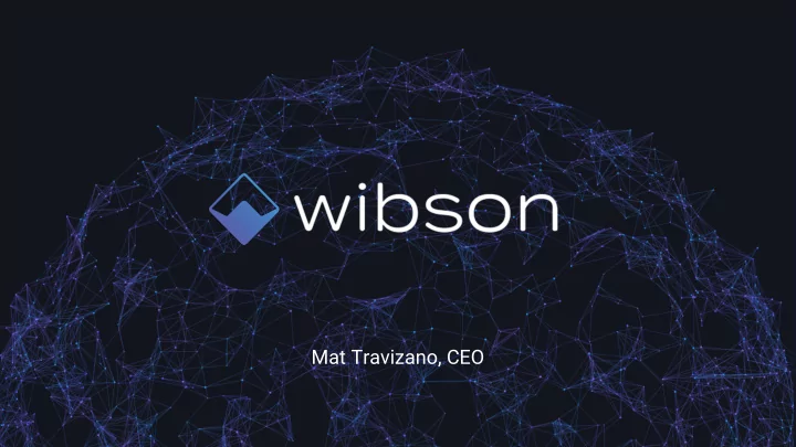 mat travizano ceo we are data