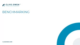 BENCHMARKING  CHRIS BEAUMONT  Partner at Clive Owen LLP      12 partner firm    48 academy