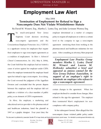 T  Supreme  Court  decision  involving  policy to require all employees at or above a certain