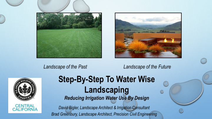 step by step to water wise landscaping