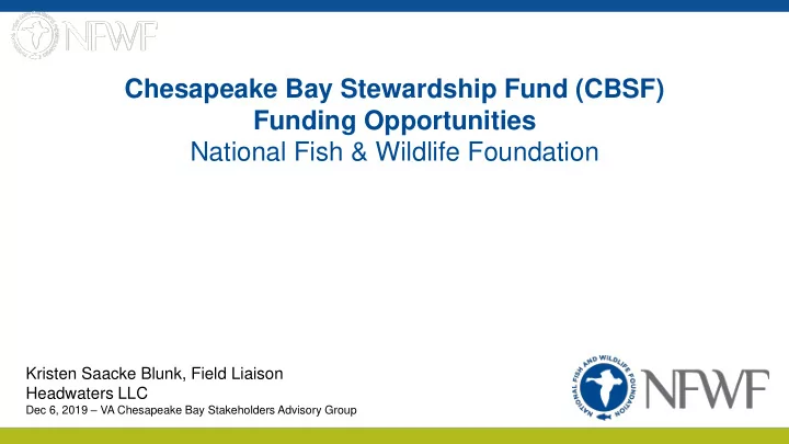 funding opportunities