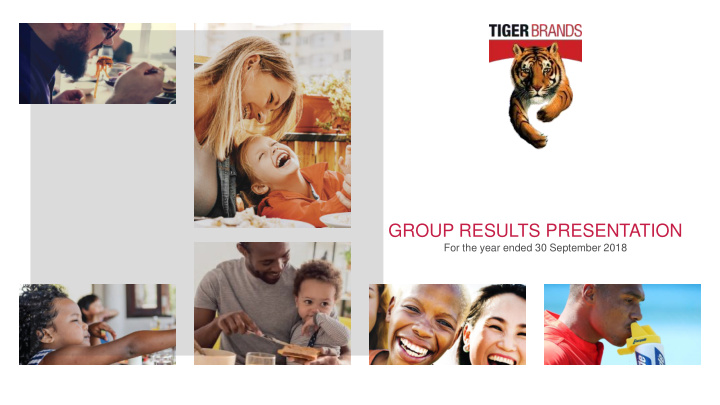 group results presentation