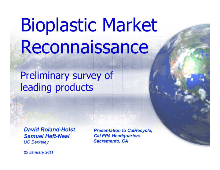 bioplastic market