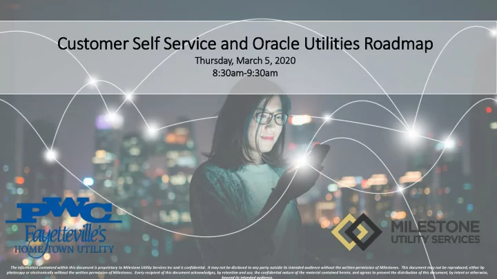 cus ustomer er self ser ervice a e and nd or oracle u e