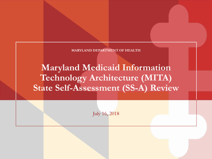 maryland medicaid information technology architecture
