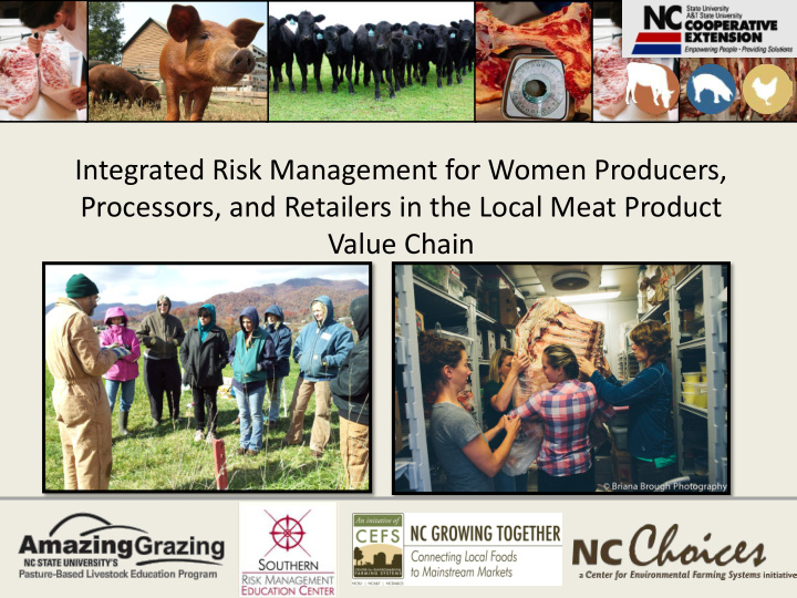 integrated risk management for women producers processors
