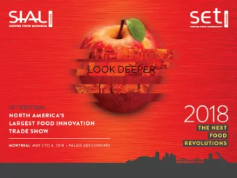 Discover how you can make the most of  your presence at SIAL Canada:  B2B BUYER PROGRAMS    SIAL