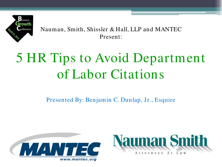 5 hr tips to avoid department of labor citations