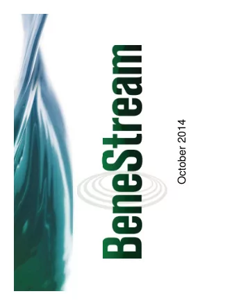 October 2014  BeneStream- the only  nationwide provider of  Medicaid screening services  for