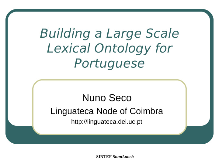 building a large scale lexical ontology for portuguese