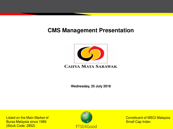 cms management presentation