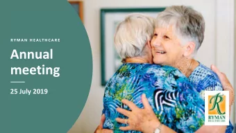 Annual  meeting  25 July 2019  growth since listing  Underlying profit  $100m  $150m  $200m  $250m