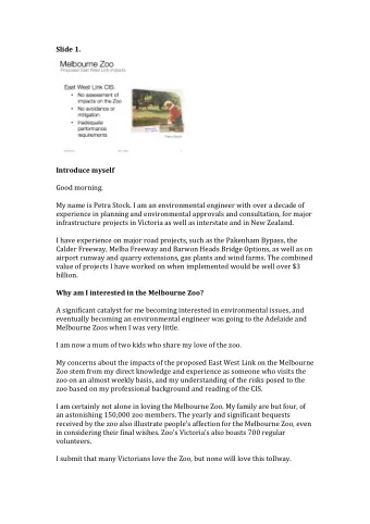 Slide  1.       Introduce  myself       Good  morning.      My  name