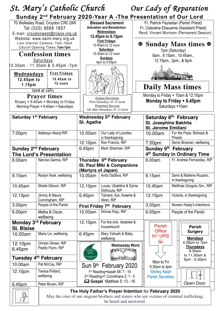 s t mary s catholic church our lady of reparation