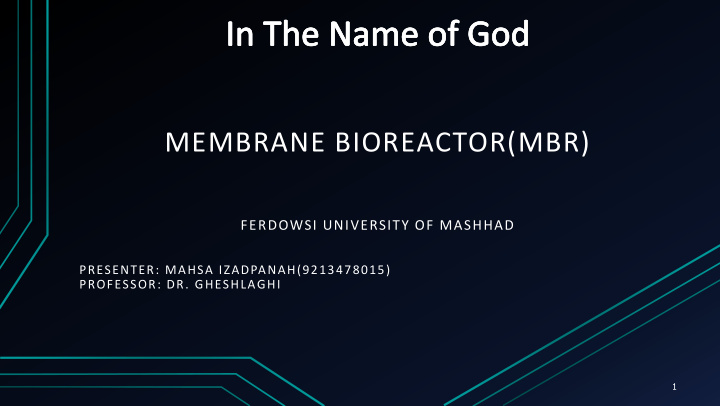 membrane bioreactor mbr