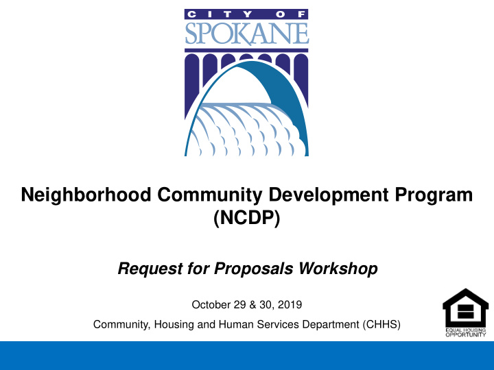 neighborhood community development program ncdp