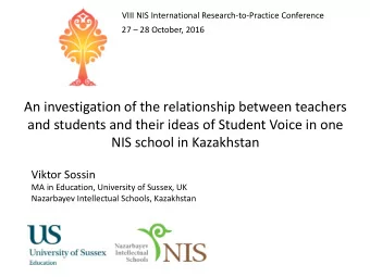 An investigation of the relationship between teachers  and students and their ideas of Student