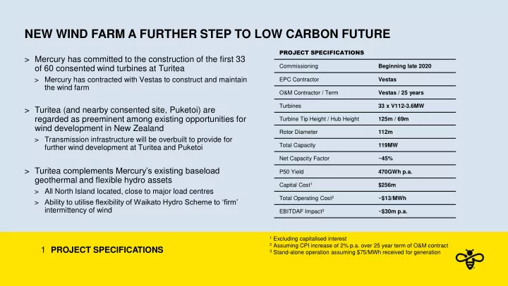 new wind farm a further step to low carbon future