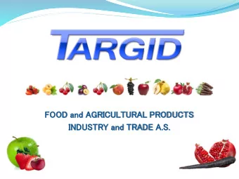 FOO  OOD an  and AG  AGRICULTURAL  AL PROD  ODUCTS  IN  INDUSTRY an  and TRAD  ADE A.  A.S.