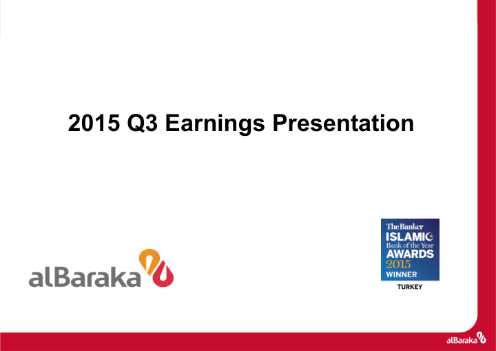 2015 q3 earnings presentation agenda 1 macro economic