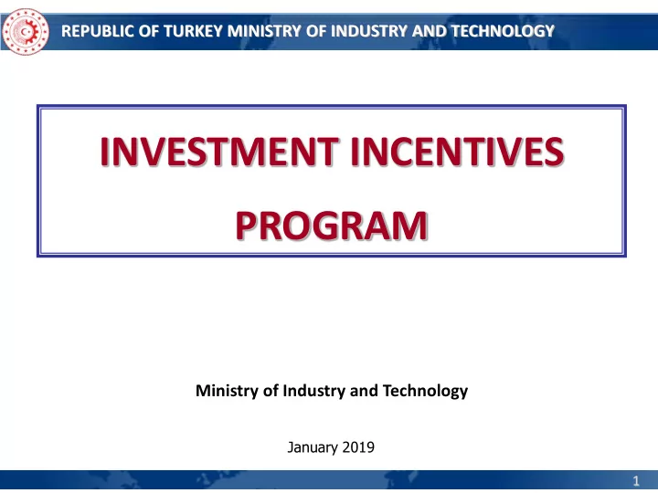 investment incentives