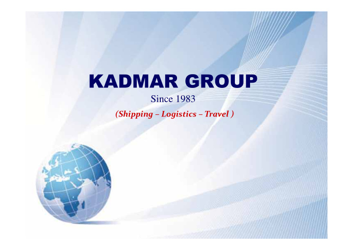 since 1983 shipping logistics travel
