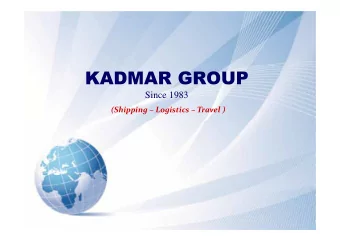 Since 1983  (Shipping  Logistics  Travel )