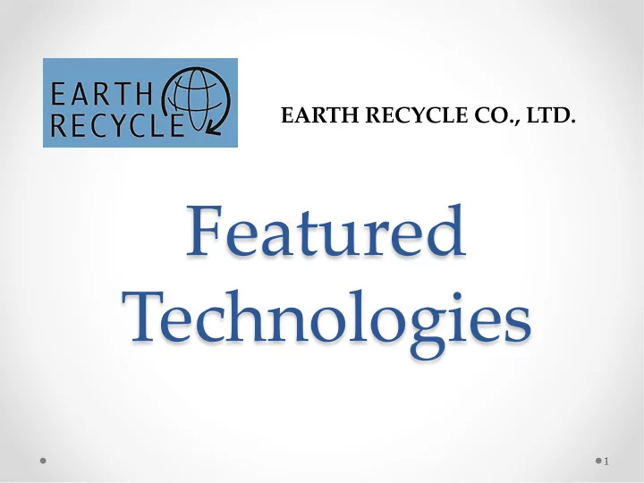featured technologies