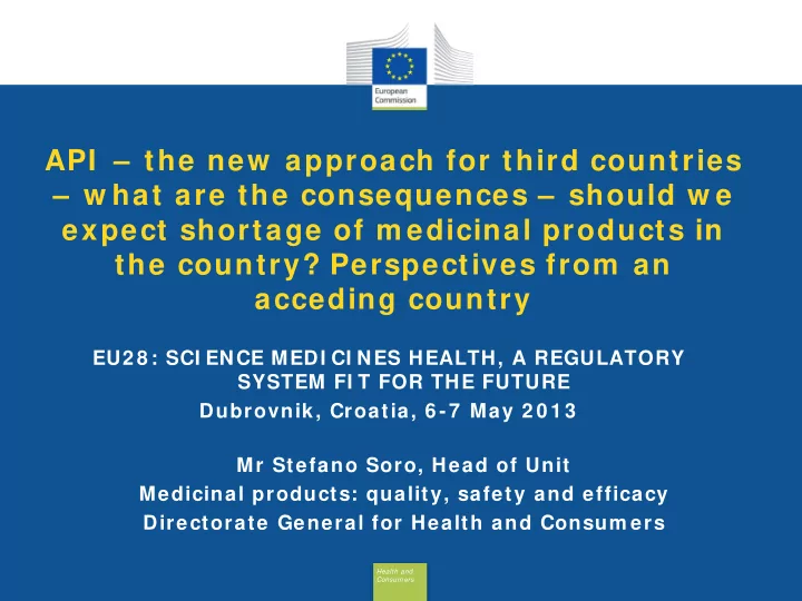 eu2 8 sci ence medi ci nes health a regulatory system fi