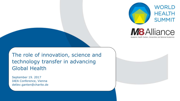 the role of innovation science and technology transfer in