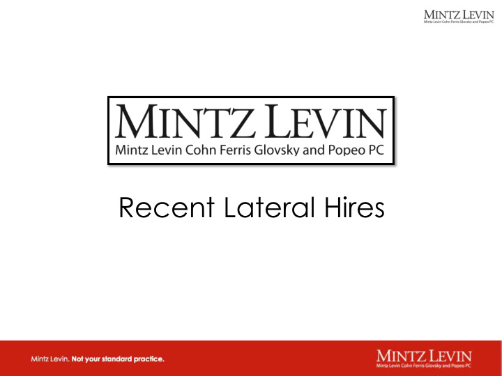 recent lateral hires marc abrams