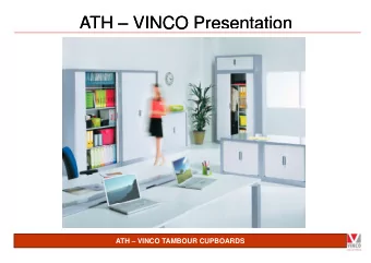 ATH  VINCO  ATH  VINCO  CO  CO  O Presentation  O Presentation  O  ATH  VINCO TAMBO  OUR