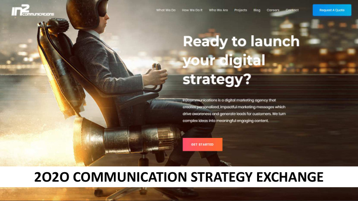 2o2o communication strategy exchange clients we serve