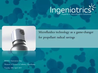 for propellant radical savings BAMAs Innovation Day  Museum of Science &amp; Industry,