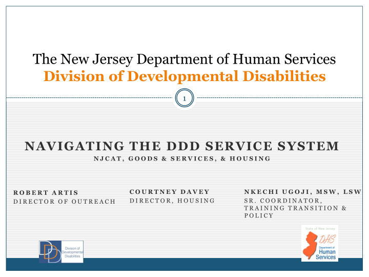 division of developmental disabilities