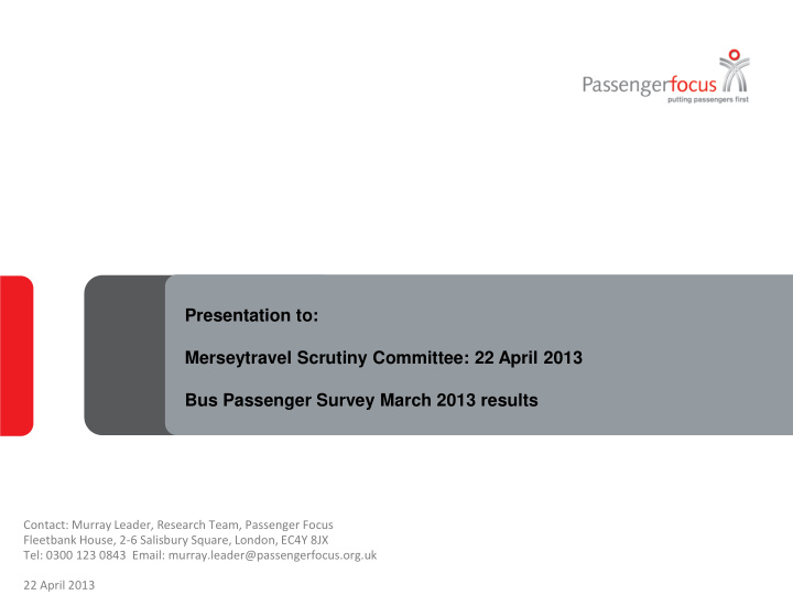 merseytravel scrutiny committee 22 april 2013