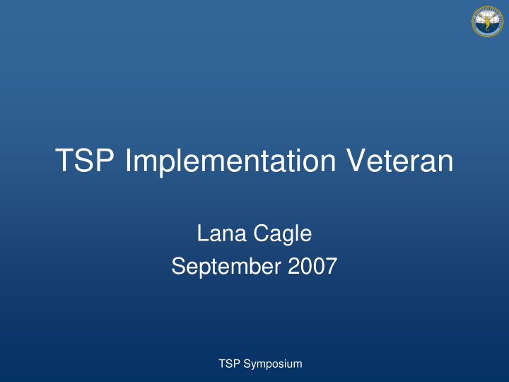tsp implementation veteran