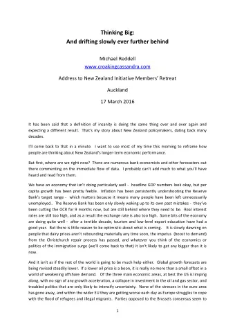 Thinking Big:  And drifting slowly ever further behind  Michael Reddell  www.croakingcassandra.com