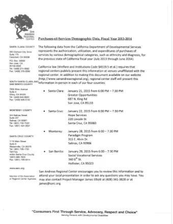 Total Annual Insurance-Related Expenditures  San Andreas Regional  Fiscal Year 2013-2014  Center