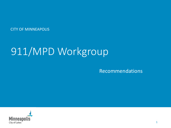 911 mpd workgroup