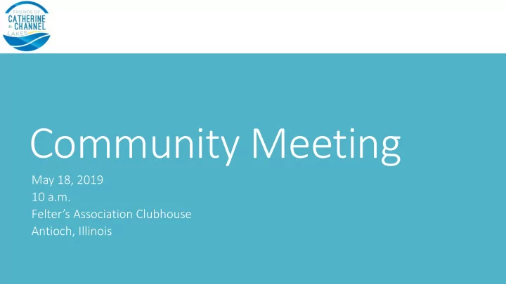 community meeting