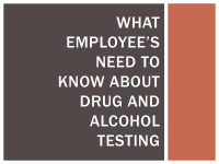 what employee s need to know about drug and alcohol