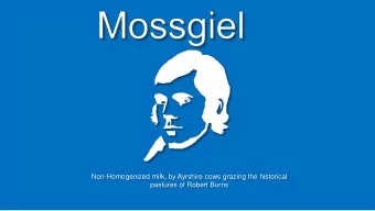 pastures of Robert Burns  Where did the idea come from? We do as little as possible to keep the
