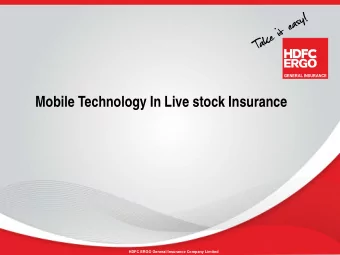 Mobile Technology In Live stock Insurance  HDFC ERGO General Insurance Company Limited  Rural