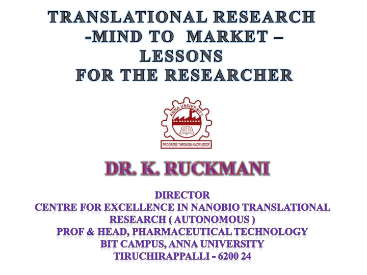 translational research platform translational research