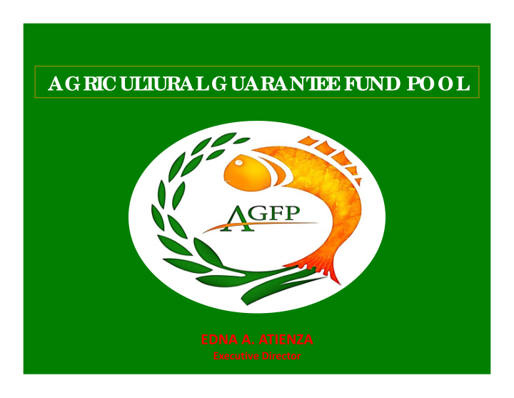 agricul t ural guarant e e f und pool