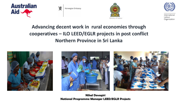 advancing decent work in rural economies through