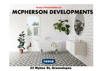 MCPHERSON DEVELOPMENTS  23  23 Wylma  Wylma St, Gr  St, Gree  eenslo  nslope  pes  Lets create