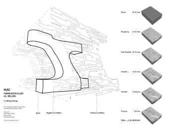 IAAC  Parallel -  16.58 min  FABRICATION CLASS  02.// MILLING  01. Milling Strategy  ---  Prof.