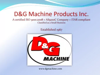 www.dgmachine.com  State of Maine  www.dgmachine.com  Steve Sullivan  Vice President